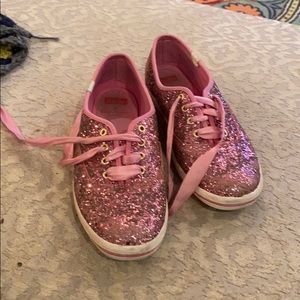 Pink glitter Kate spade keds